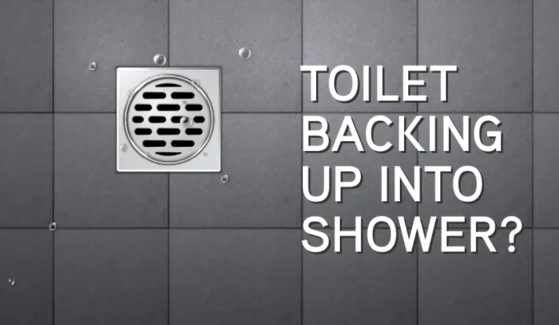 Toilet Backing Up into Shower blog banner