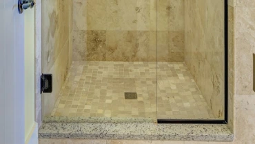 Tile shower floor and shower drain.jpg