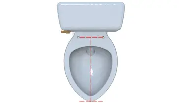 Toilet Seat Length Measurement