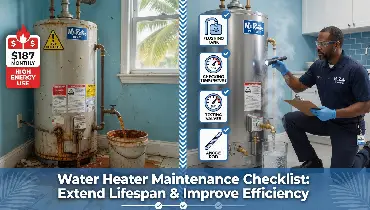 Water Heater Checklist graphic.
