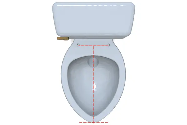 Toilet Seat Length Measurement